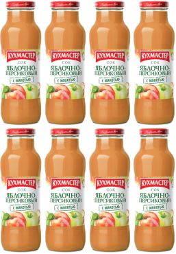 Kuhmaster Apple-Peach Juice 680ml x 8